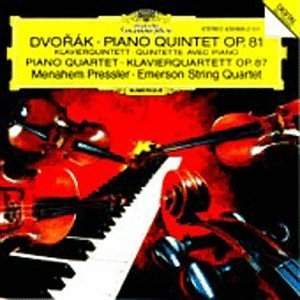 Dvorark Piano Quintet & Piano Quartet -- Emerson Quartet with Menahem Pressler