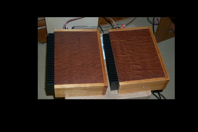 Mahogany and Pommele Sapele veneer