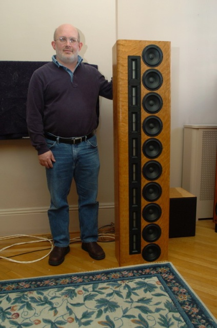 Rick next to his speaker