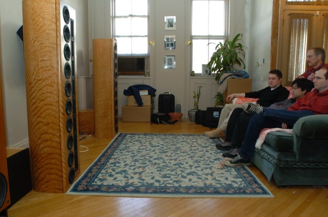 Listening to the Selah audio speakers