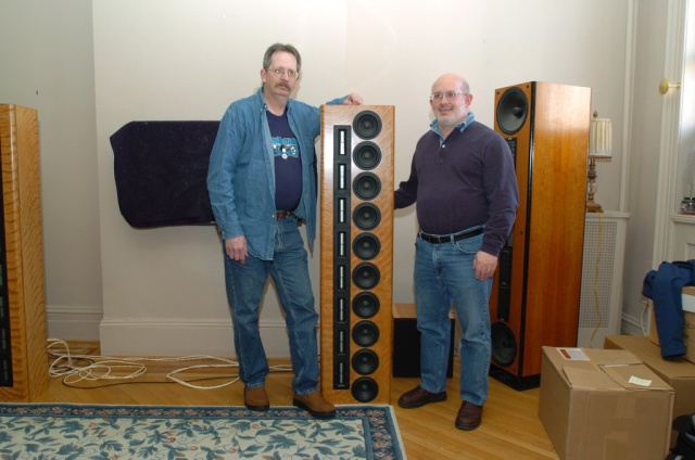 Chris and Rick next to the Selah speakers