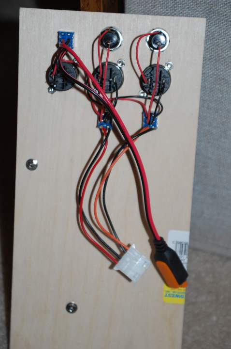Wiring for switches and inputs and outputs.