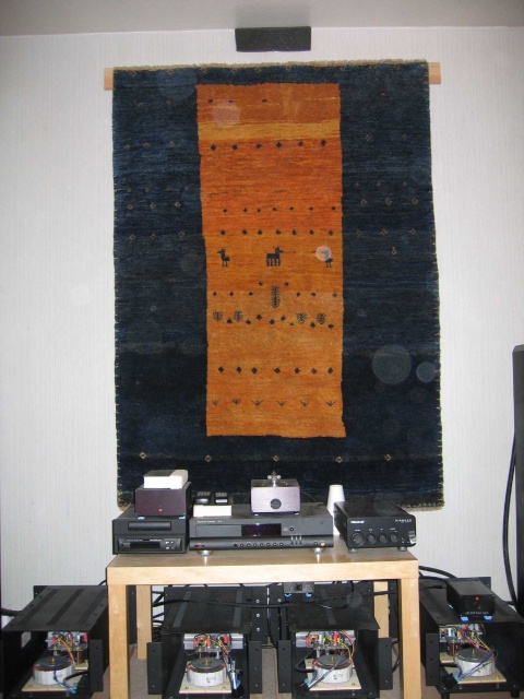 1 inch Thick Gabbeh Wool Rug with 1 inch free space between it and the wall.