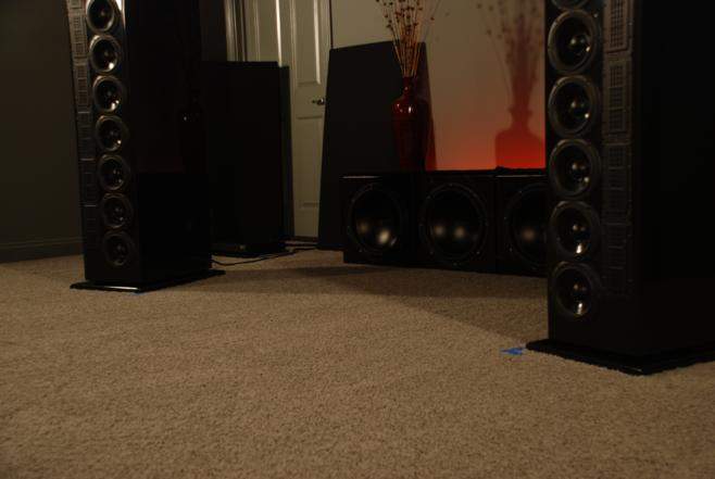 Low angle. GR Research LS9s and 4 15 inch TC sounds subs