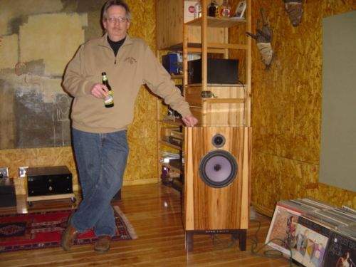 DeVore Orangutan O/96 speakers at the Devore Fidelity showroom at the Brooklyn Navy Yard 3/4/11.