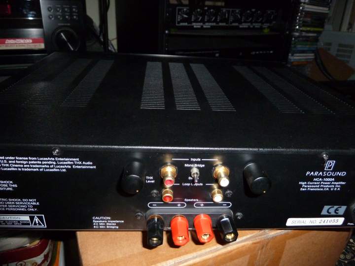 Parasound HCA1000A rear
 SOLD