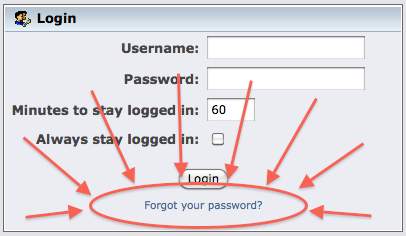 Forgot your password