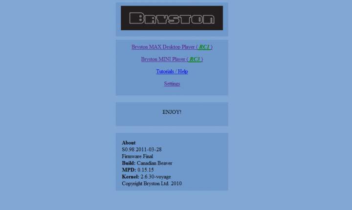 Bryston Home Page