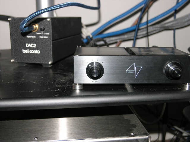 Bel Canto DAC 2.0 and 47 Labs input chooser
