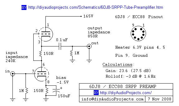 6DJ 8-SRPP-Tube-Preamp