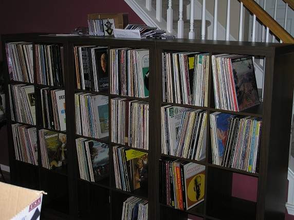 shelved vinyl