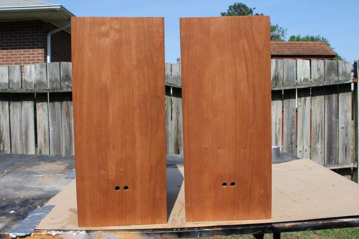 Unfinished N3S cabinet - rear view showing 7/16
