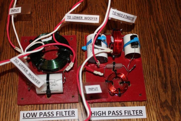 N3S low and high pass crossovers show wired.