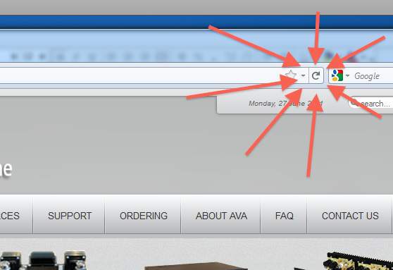 Firefox refresh button