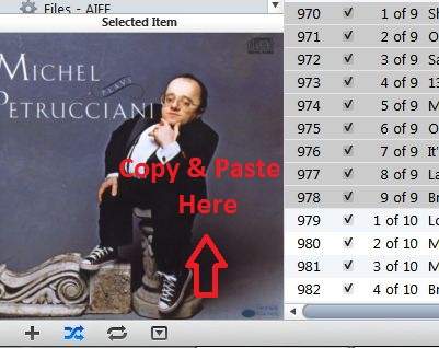 iTunes Artwork window