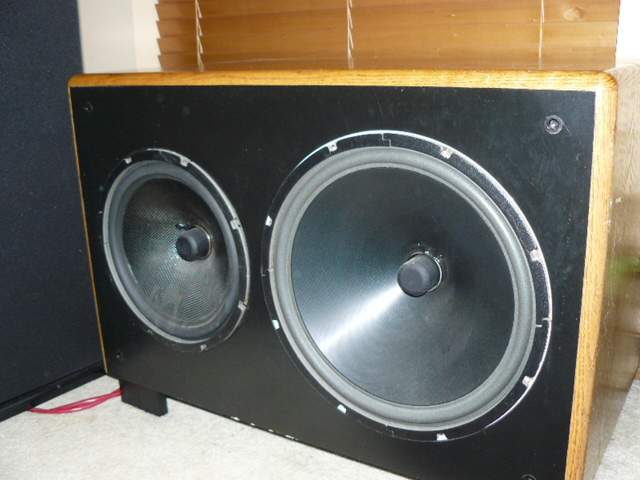 VMPS Larger Subwoofer with Grill off.