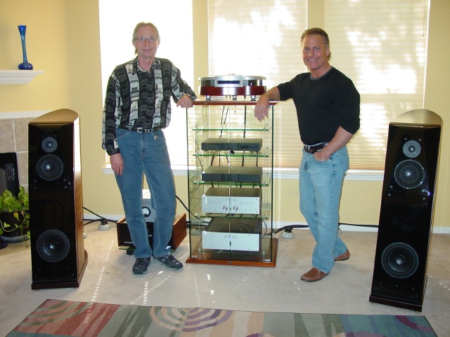 Roger & Stan with Usher Speakers & Belles Amp and Preamp