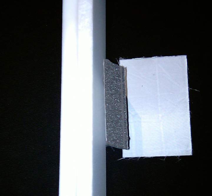 Mellatech foam (long white piece) and Dynamat-type foam (smaller pieces)