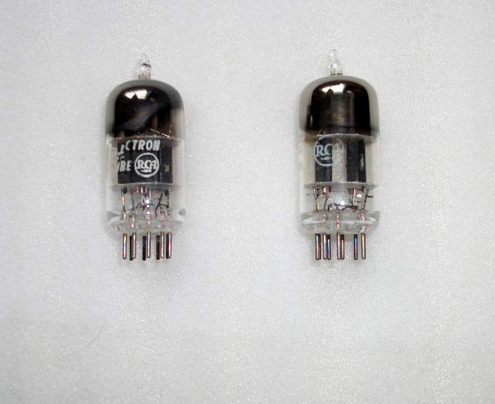 RCA 12AT7 black plate square getter