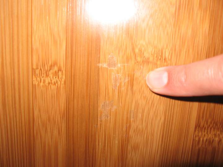 scratches on left speaker