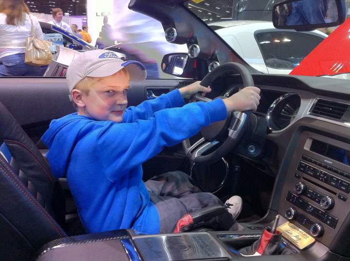Daniel in a Ford
