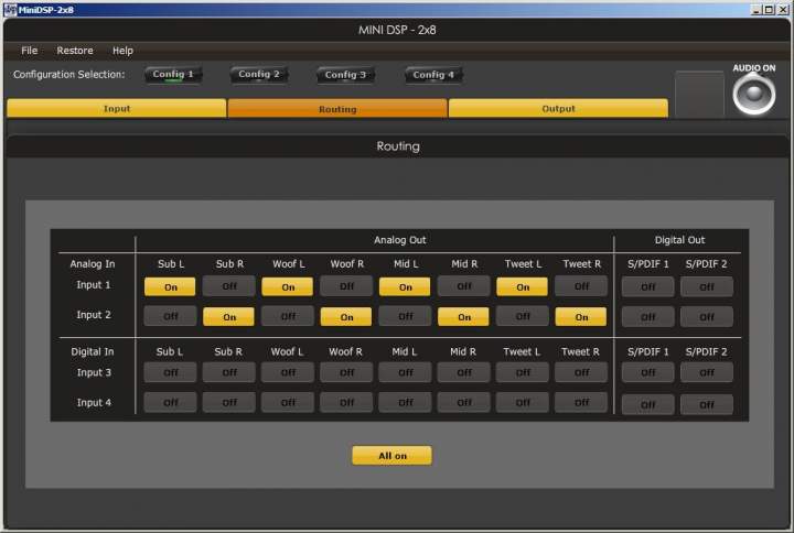 input routing