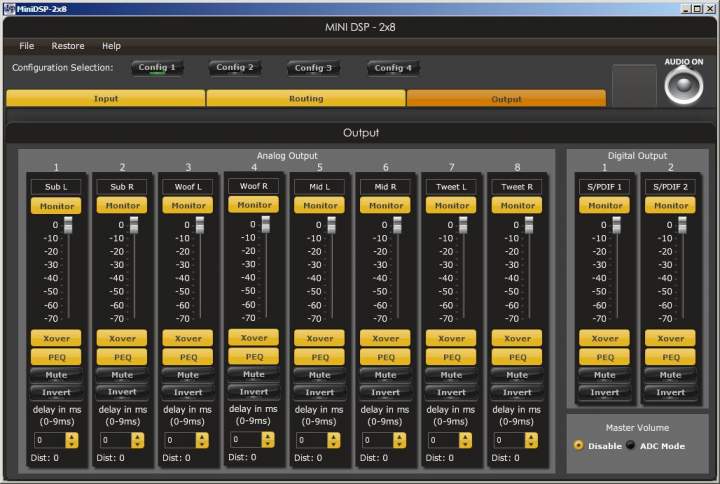 output routing