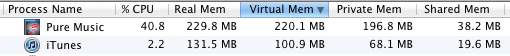 Memory usage of Mac Mini