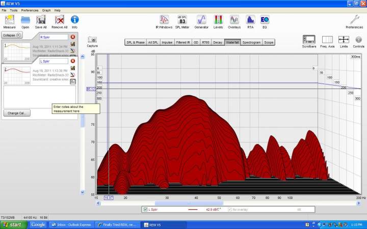 L spkr waterfall plot 15-200 Hz Rev 2