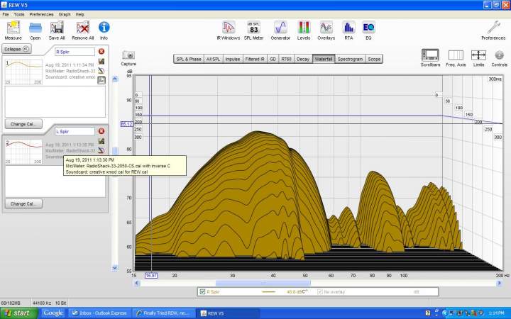 R spkr waterfall plot 15-200 Hz Rev 2