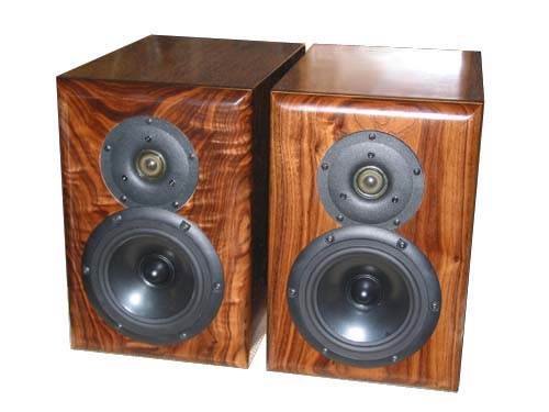 AV1 s with Figured Walnut with natural finish