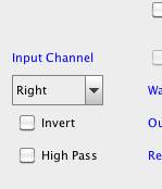 REW input channel selection