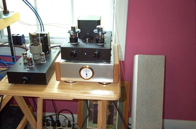 AES3 sitting atop a tripath battery-powered amp.