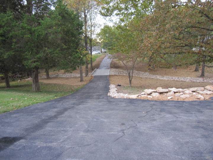 New bridge and sculpted creek