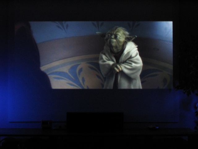 Master Yoda on the Infocus.