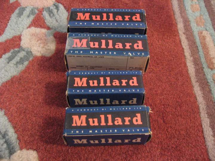 Mullard EF86 boxes