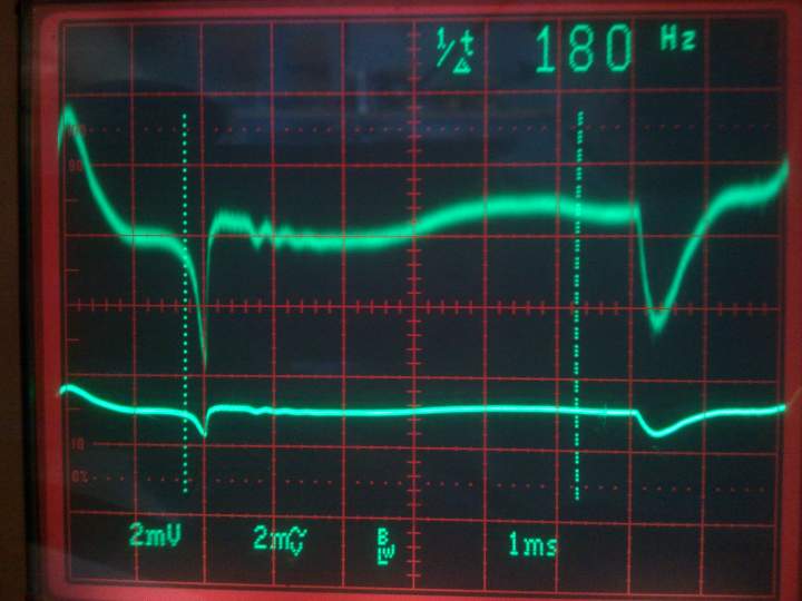 output C409 to V401 ground 1x