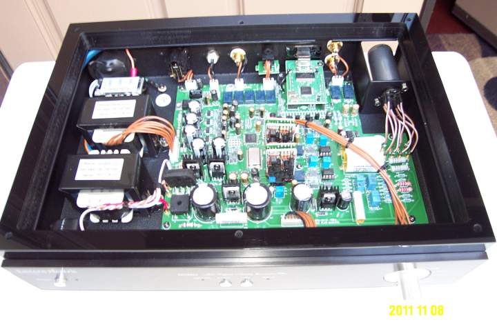 Dac Plus with Plexiglas Spacer I Designed to accomodate height of Burson Op Amps