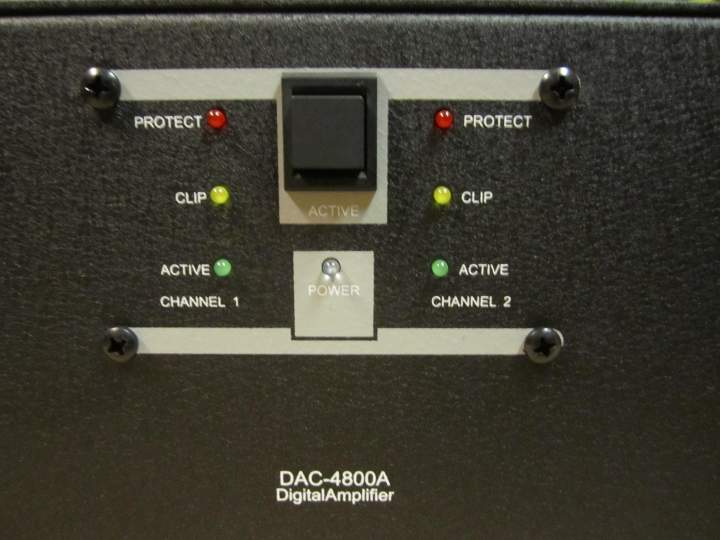 Close up of new DAC4800A face.