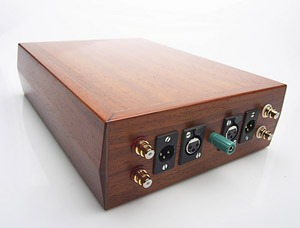back view- RCA and XLR in/outputs with grounding post