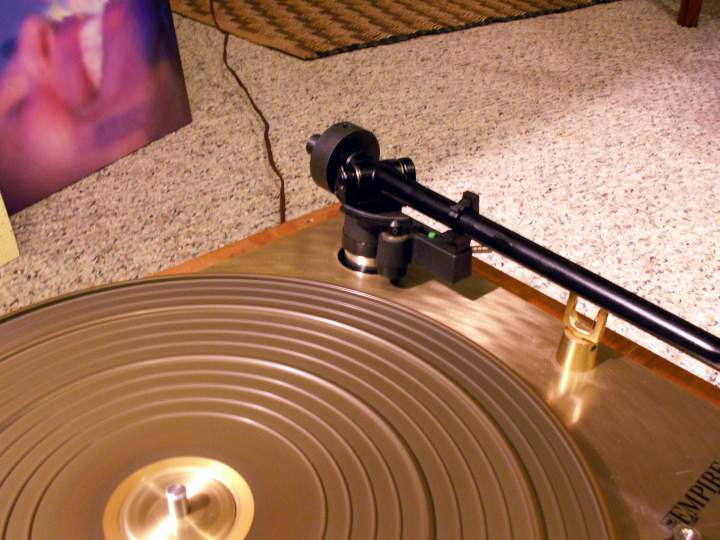 tonearm, mounted