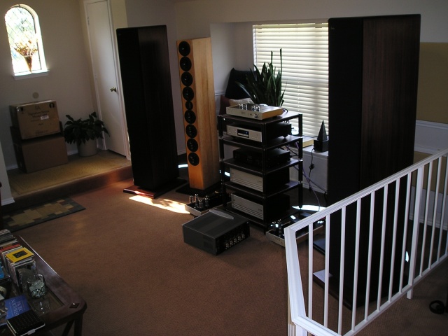 Room of tall speakers
