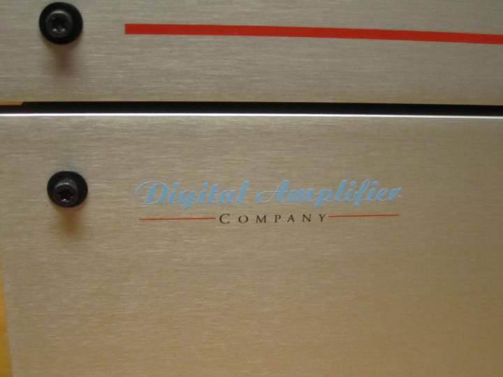 Digital Amplifier Company logo on face of Silver Cherry MONO PLUS