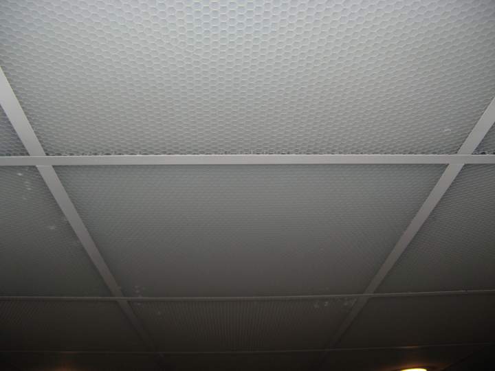 Polypropylene Honeycomb Drop Ceiling Panels. Bet nobody has these !
