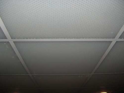 Polypropylene Honeycomb Drop Ceiling Panels. Bet nobody has these !