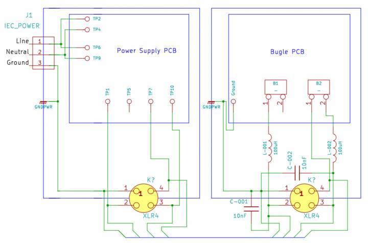 Power supply for Bugle in different case