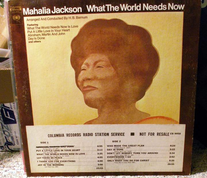 mahalia jackson - what the world need now, cover