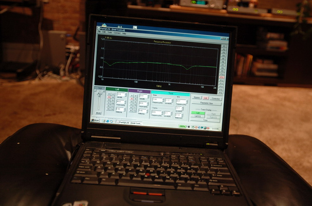 Tact 2.2 remotely controlled from IBM laptop.