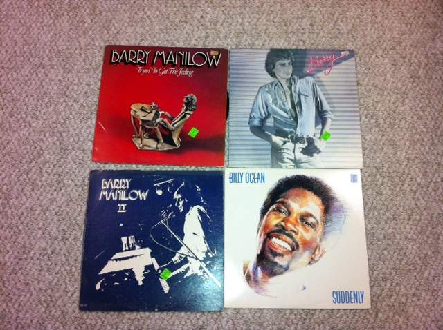 Barry Manilow 3 LP score, 79 cents each.