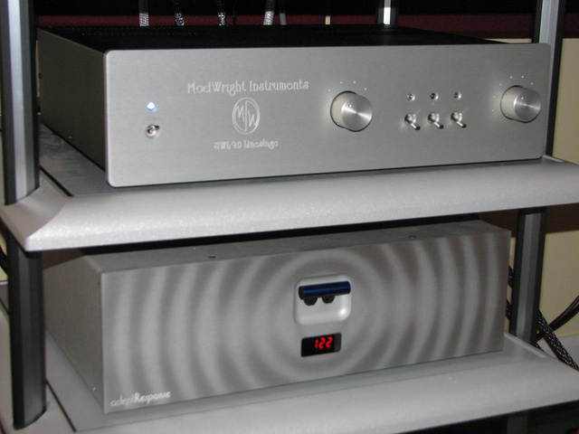Modwright preamp and Audience adept Response power conditioner